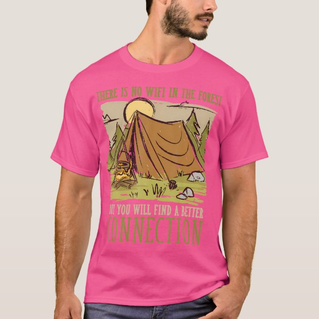 Camiseta Avanço de Ligação à Família Wifi, de Camping Mount (Frente)