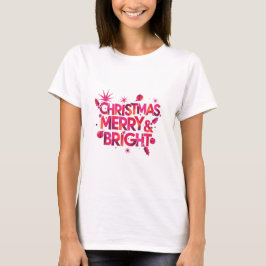 Camiseta Avant-Garde Merry Bright Abstract Christmas T-Shir