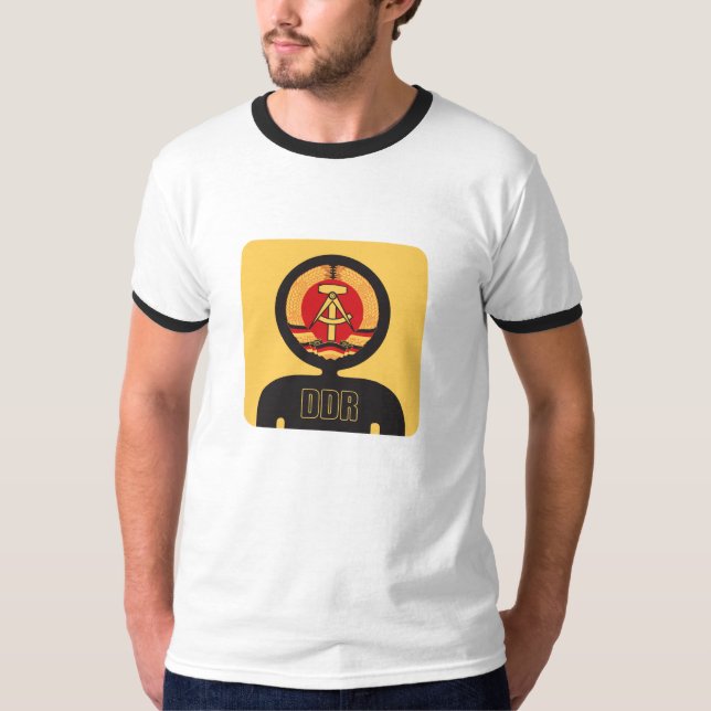 Camiseta avatar do cidadão de Alemanha oriental (Frente)