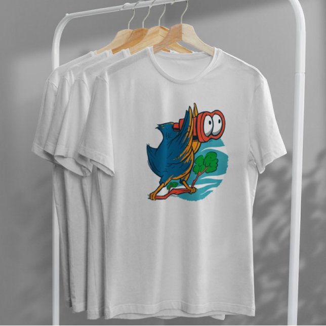 Camiseta Ave Com Binoculares (Criador carregado)