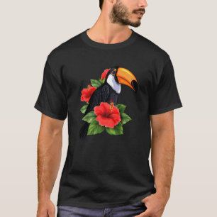Camiseta Ave da Floresta Tropical Animal Exótico Tucano Flo