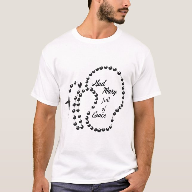 Camiseta Ave Maria Cheio De Graça (Frente)