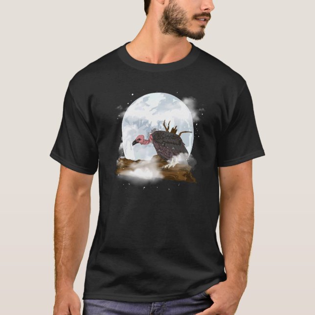 Camiseta Ave Nevoeira Caçadora de Restos de Lua Cheia Griff (Frente)