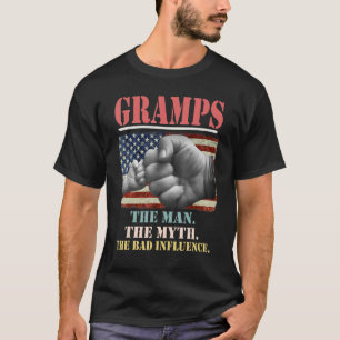 Camiseta Ave O Homem O Mito A Má Influência Americana