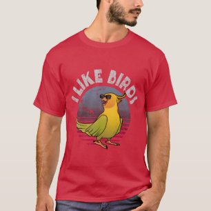 Camiseta Ave Observando Eu Gosto De Ave Amigo