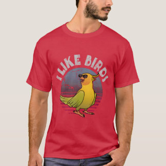 Camiseta Ave Observando Eu Gosto De Ave Amigo