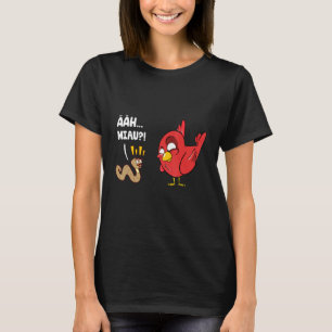 Camiseta Ave-Pássaro Engraçado Ahh Miow