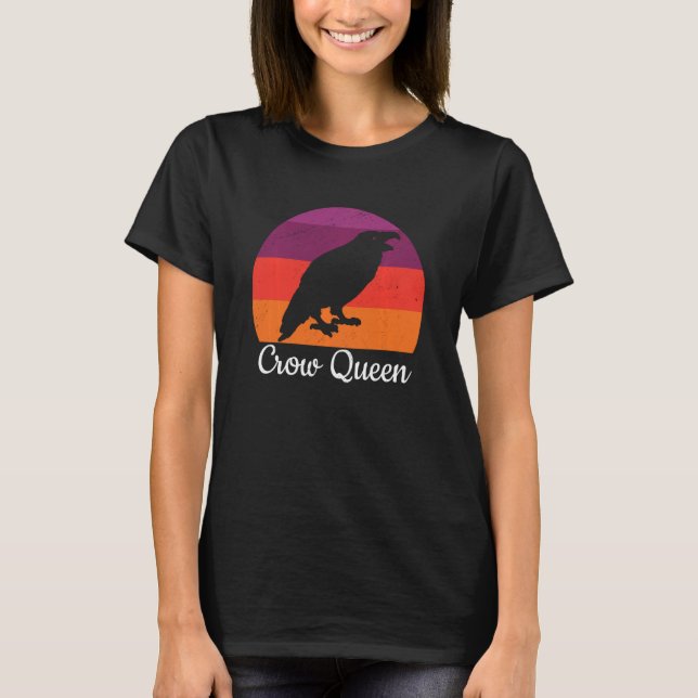 Camiseta Ave-Pássaro Raven-Preto-Crow-Raven, Birdwatc (Frente)