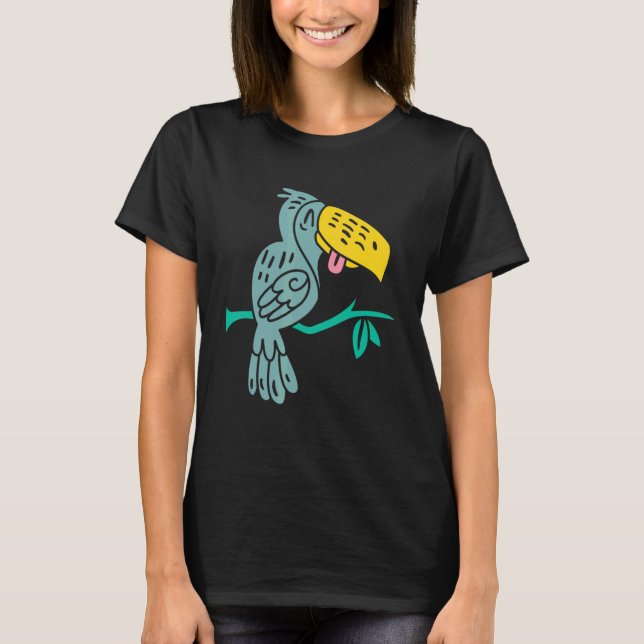 Camiseta ave sorrindo Positivo (Frente)