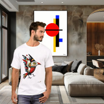 Ave Totêmica – Símbolo Tribal Abstrato