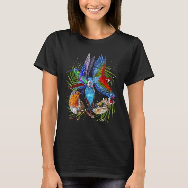 Camiseta Ave Tropical Bird, observadora de aves (Frente)
