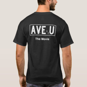 Camiseta Ave U Movie Street Sign Dark T-Shirt