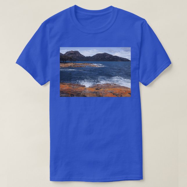 Camiseta Avelhas montanhas linha do horizonte Freycinet Tas (Frente do Design)