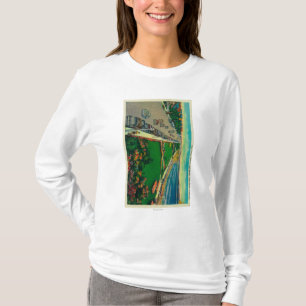 Camiseta Avenida do oceano e praia do leste de BeachLong,