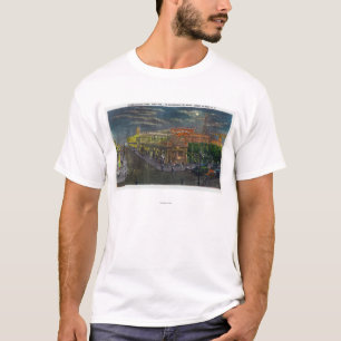 Camiseta Avenida do surf do parque da corrida de obstáculo