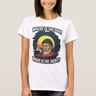 Camiseta Avental com Estampa Total Onde está o cais, onde e
