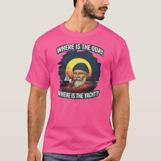 Camiseta Avental com Estampa Total Onde está o cais, onde e