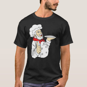 Camiseta Avental de Chef Chapéu Cozinheiro Foodie Gourmet C
