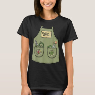 Camiseta Avental de florista engraçado designer floral jard