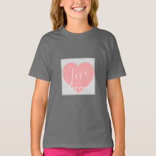 Camiseta Avental rosa fofo Coração.amor.romântico