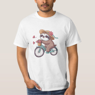 Camiseta Aventura a lama na bicicleta, a lama cômoda numa b