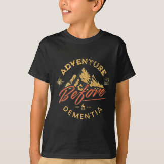 Camiseta Aventura Antes da Demência Caminhante Homens Mulhe
