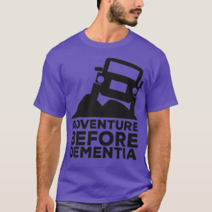 Camiseta Aventura antes da demência nos zumbis fora da estr