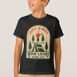 Camiseta Aventura ao Ar Livre Menino Parques Nacionais Cami