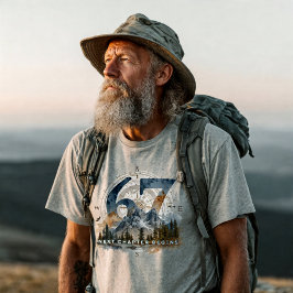 Camiseta Aventura Aposentadoria 67 - Presente para