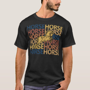 Camiseta aventura artística do cavalo