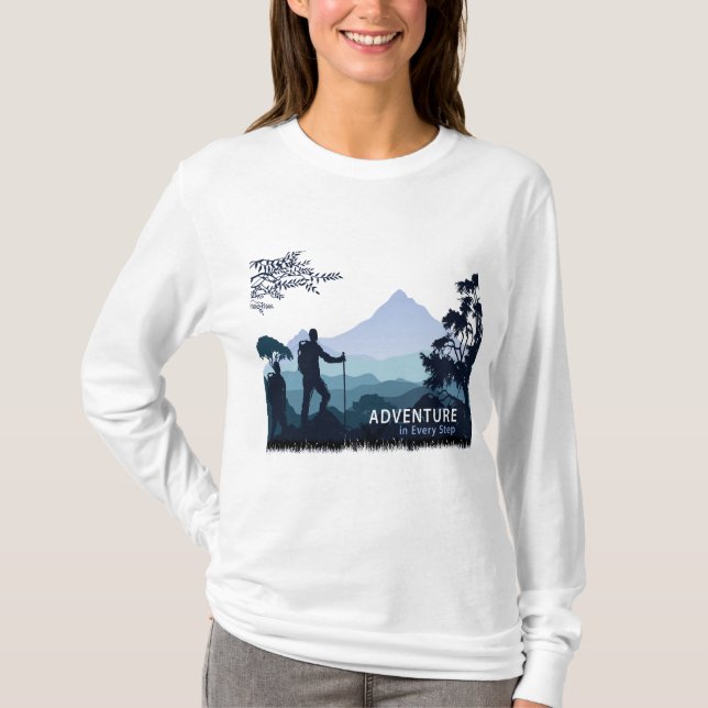 Camiseta Aventura, Aventura em Cada Passo (Frente)