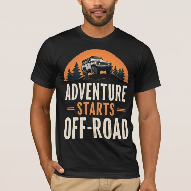 Camiseta Aventura Começa Fora de Estrada (Frente)