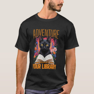 Camiseta Aventura Começa na Sua Biblioteca Leitura de Verão