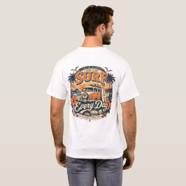 Camiseta Aventura Costeira de Surf Todos os Dias Vintage Pr
