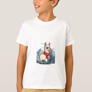 Camiseta Aventura de Alpaca Montanhista Infantil