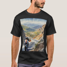 Camiseta Aventura de Alta Velocidade em Paisagem Montanha V