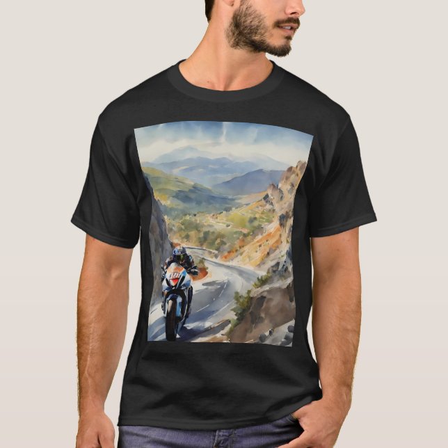 Camiseta Aventura de Alta Velocidade em Paisagem Montanha V (Frente)
