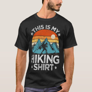 Camiseta Aventura de caminhada na montanha Vintage Este é o