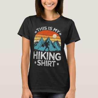 Camiseta Aventura de caminhada na montanha Vintage Este é o