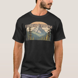 Camiseta Aventura de Camping Explore a Montanha da Natureza