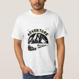 Camiseta Aventura de Camping na Montanha Natureza