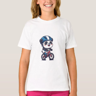 Camiseta Aventura de Ciclismo Panda Kids