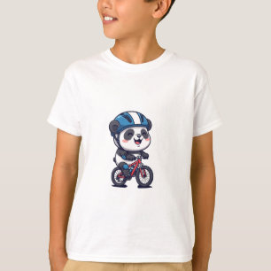 Camiseta Aventura de Ciclismo Panda Kids