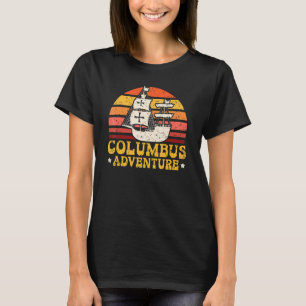 Camiseta Aventura de Colombo Dia de Cristóvão Colombo Naveg