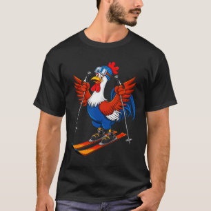 Camiseta Aventura de desenho animado do galo engraçado de e