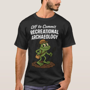 Camiseta Aventura de Detecção de Metal da Arqueologia Recre