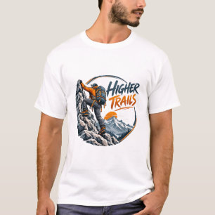 Camiseta Aventura de Escalada em Montanhas Higher Trails