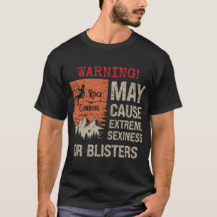 Camiseta Aventura de escalada em rocha olhar angustiado eng