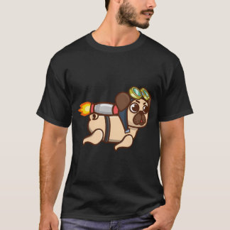 Camiseta Aventura de Jetpack Pug's