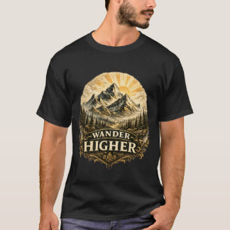 Camiseta Aventura de Montanha Mais Alta Vintage